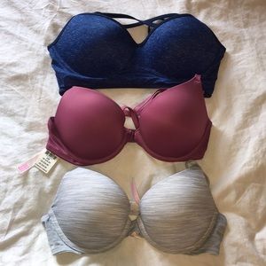 Pink push up bras